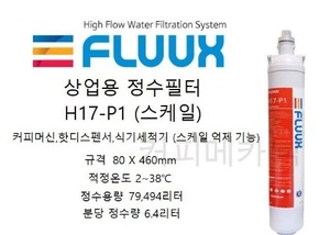 FL012 FLUUX 플럭스 H17-P1, EPS2 스케일 정수필터 커피머신용